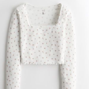 NWT GILLY HICKS DREAMWORTHY SOFT SQUARE-NECK TOP